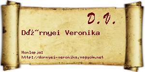 Dörnyei Veronika névjegykártya